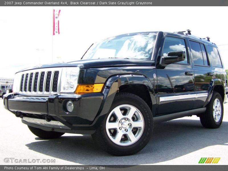 Black Clearcoat / Dark Slate Gray/Light Graystone 2007 Jeep Commander Overland 4x4