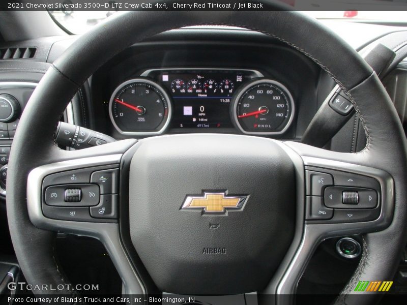 Cherry Red Tintcoat / Jet Black 2021 Chevrolet Silverado 3500HD LTZ Crew Cab 4x4