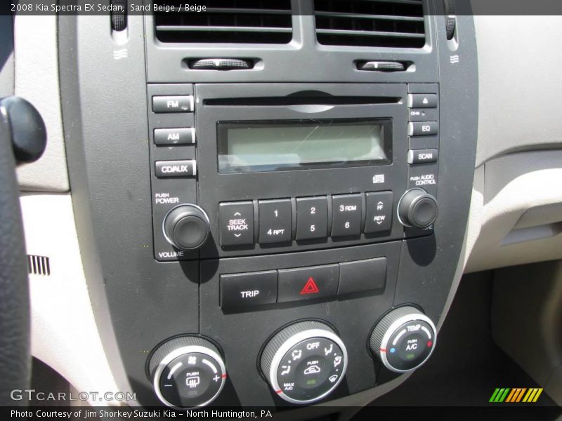Sand Beige / Beige 2008 Kia Spectra EX Sedan