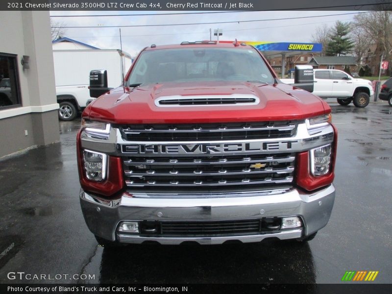 Cherry Red Tintcoat / Jet Black 2021 Chevrolet Silverado 3500HD LTZ Crew Cab 4x4