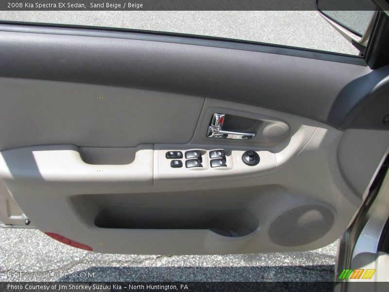 Sand Beige / Beige 2008 Kia Spectra EX Sedan