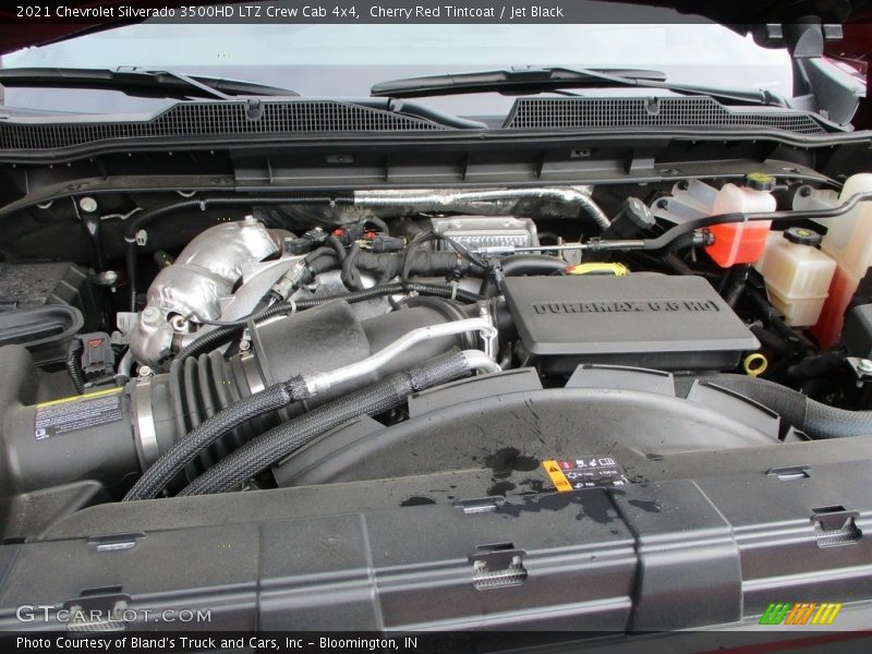 Cherry Red Tintcoat / Jet Black 2021 Chevrolet Silverado 3500HD LTZ Crew Cab 4x4