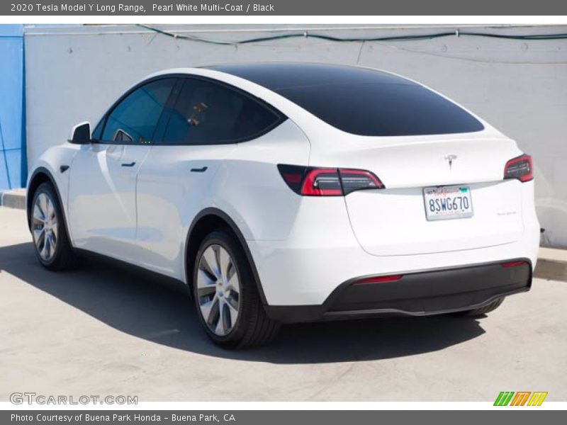 Pearl White Multi-Coat / Black 2020 Tesla Model Y Long Range