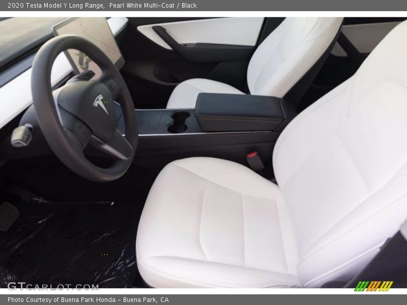 Pearl White Multi-Coat / Black 2020 Tesla Model Y Long Range