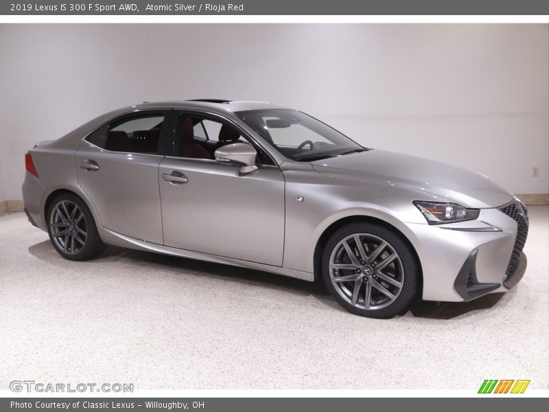 Atomic Silver / Rioja Red 2019 Lexus IS 300 F Sport AWD