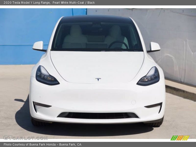 Pearl White Multi-Coat / Black 2020 Tesla Model Y Long Range