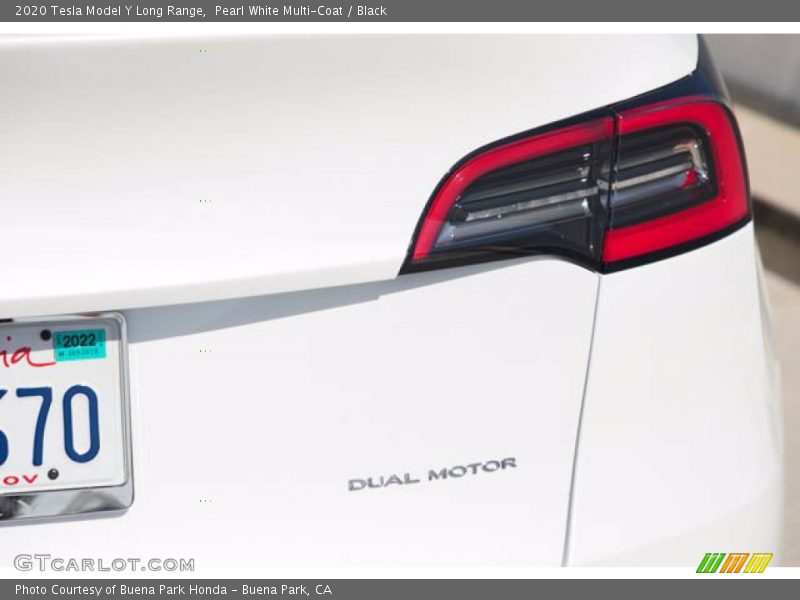 Pearl White Multi-Coat / Black 2020 Tesla Model Y Long Range