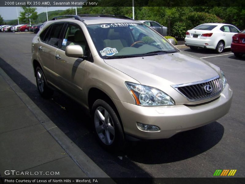 Savannah Metallic / Ivory 2008 Lexus RX 350 AWD