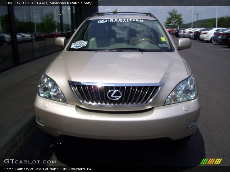 Savannah Metallic / Ivory 2008 Lexus RX 350 AWD