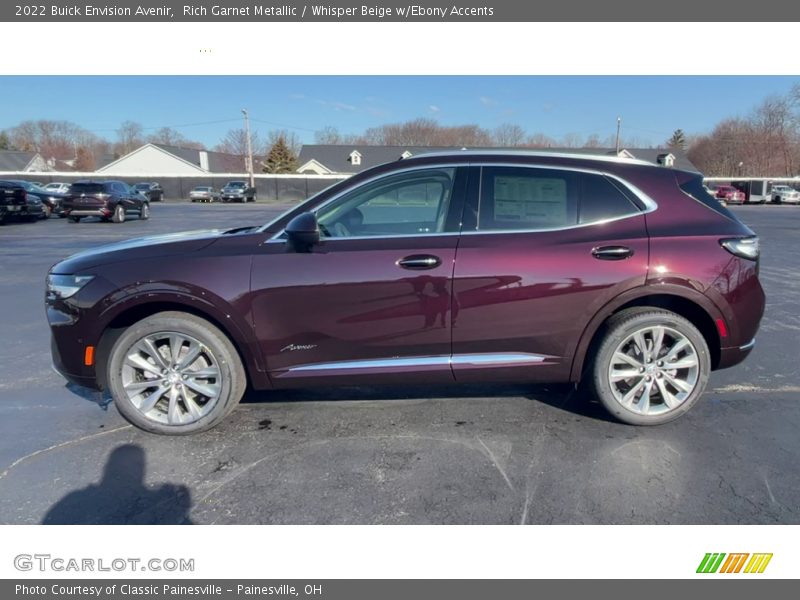 Rich Garnet Metallic / Whisper Beige w/Ebony Accents 2022 Buick Envision Avenir