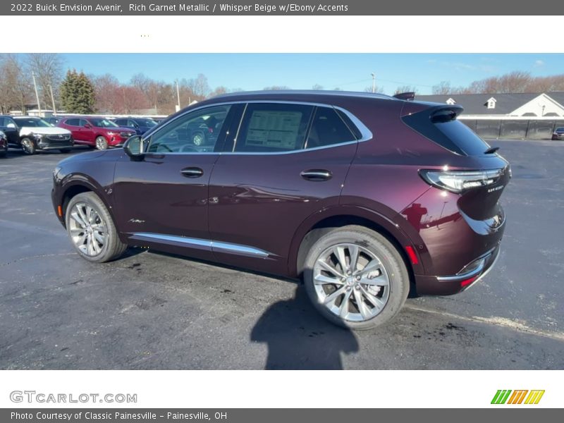 Rich Garnet Metallic / Whisper Beige w/Ebony Accents 2022 Buick Envision Avenir