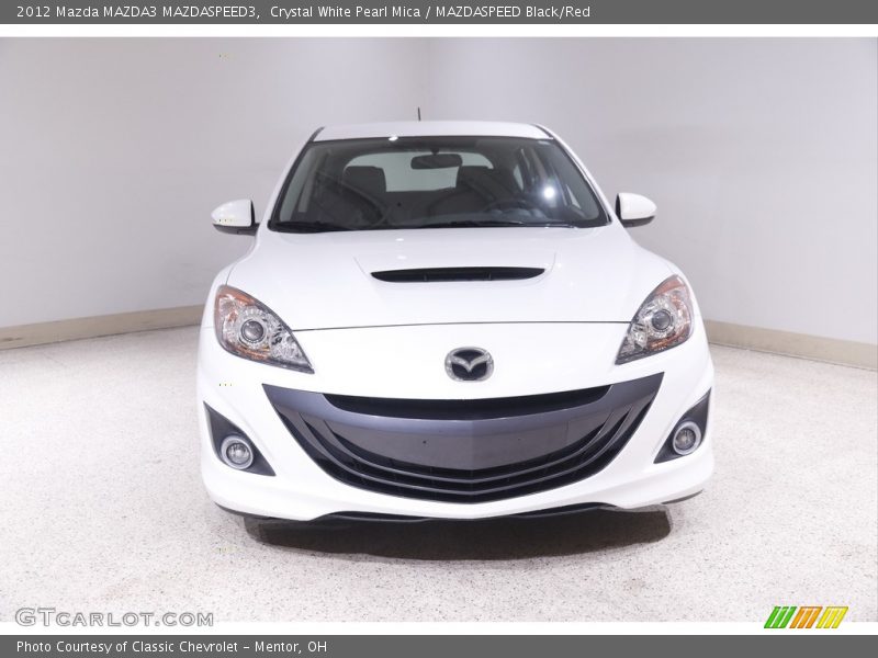 Crystal White Pearl Mica / MAZDASPEED Black/Red 2012 Mazda MAZDA3 MAZDASPEED3