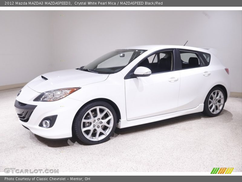 Crystal White Pearl Mica / MAZDASPEED Black/Red 2012 Mazda MAZDA3 MAZDASPEED3