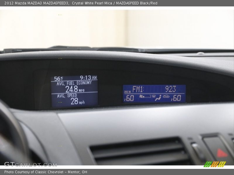 Crystal White Pearl Mica / MAZDASPEED Black/Red 2012 Mazda MAZDA3 MAZDASPEED3
