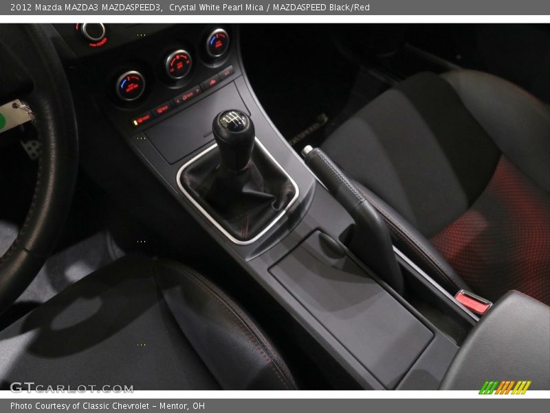 Crystal White Pearl Mica / MAZDASPEED Black/Red 2012 Mazda MAZDA3 MAZDASPEED3