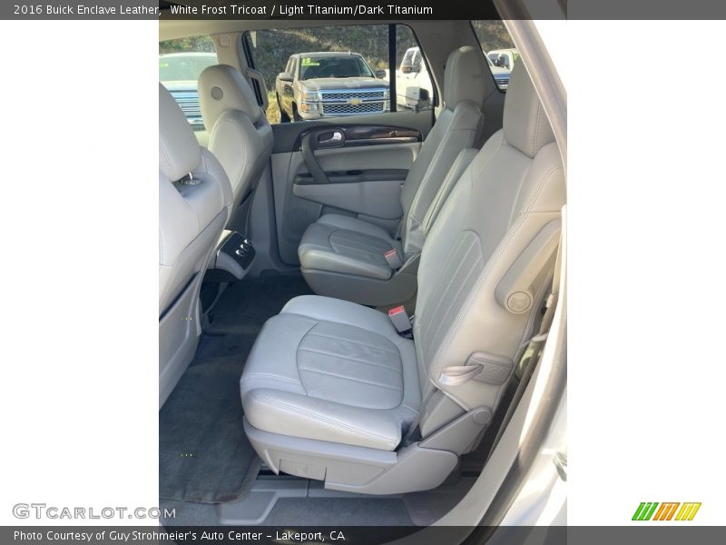White Frost Tricoat / Light Titanium/Dark Titanium 2016 Buick Enclave Leather