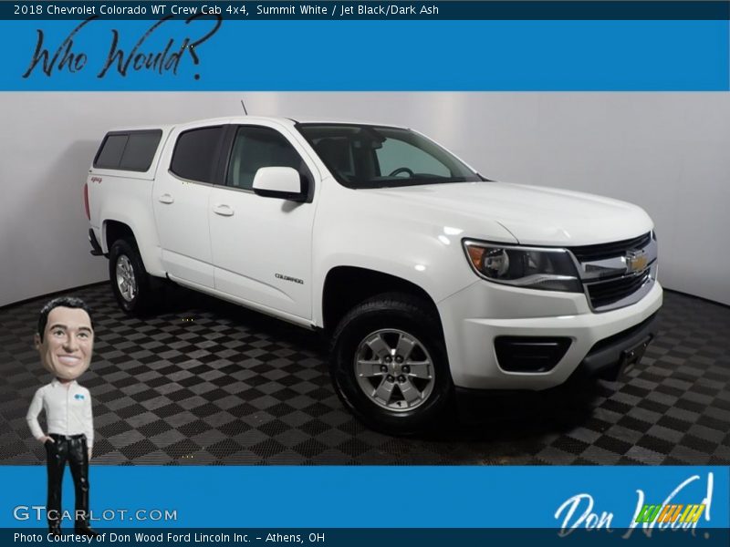 Summit White / Jet Black/Dark Ash 2018 Chevrolet Colorado WT Crew Cab 4x4