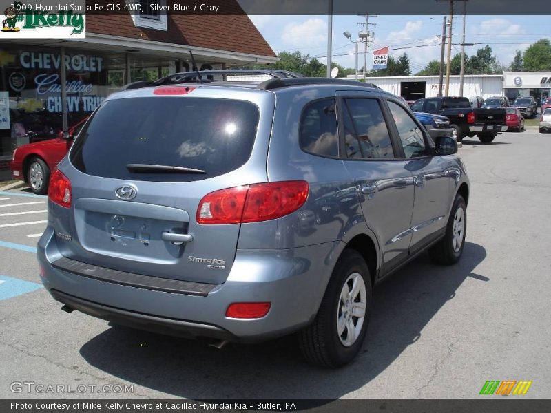 Silver Blue / Gray 2009 Hyundai Santa Fe GLS 4WD