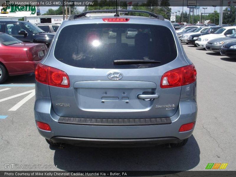 Silver Blue / Gray 2009 Hyundai Santa Fe GLS 4WD