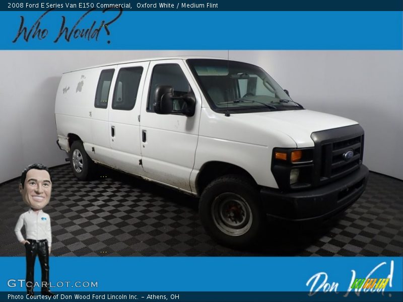 Oxford White / Medium Flint 2008 Ford E Series Van E150 Commercial