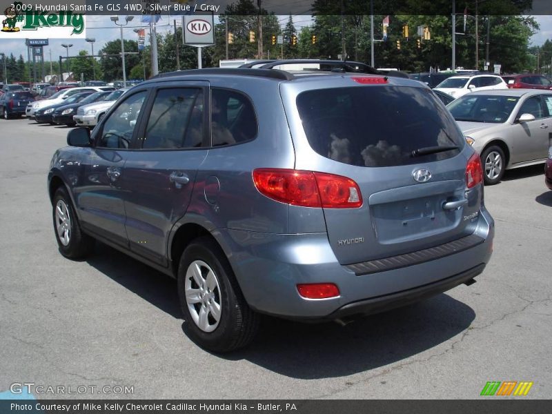 Silver Blue / Gray 2009 Hyundai Santa Fe GLS 4WD