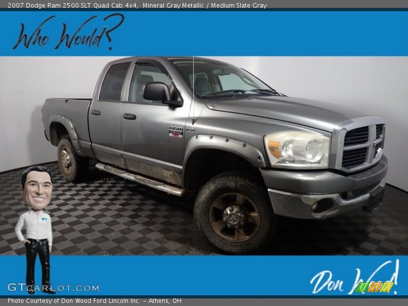 Mineral Gray Metallic / Medium Slate Gray 2007 Dodge Ram 2500 SLT Quad Cab 4x4