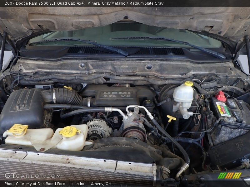 Mineral Gray Metallic / Medium Slate Gray 2007 Dodge Ram 2500 SLT Quad Cab 4x4