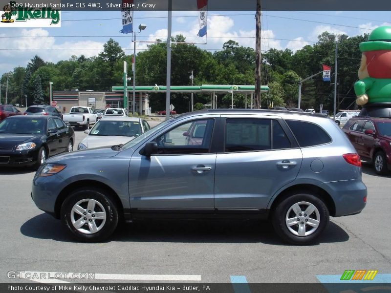 Silver Blue / Gray 2009 Hyundai Santa Fe GLS 4WD