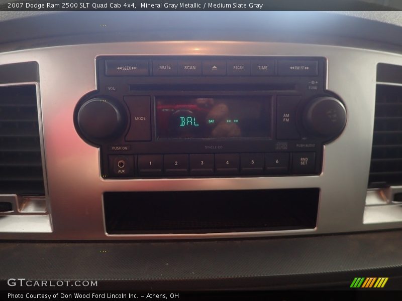 Mineral Gray Metallic / Medium Slate Gray 2007 Dodge Ram 2500 SLT Quad Cab 4x4
