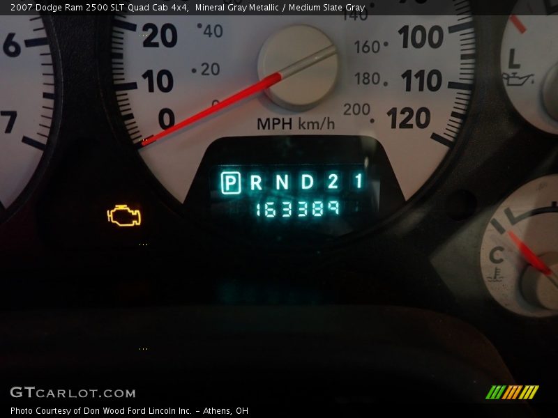 Mineral Gray Metallic / Medium Slate Gray 2007 Dodge Ram 2500 SLT Quad Cab 4x4