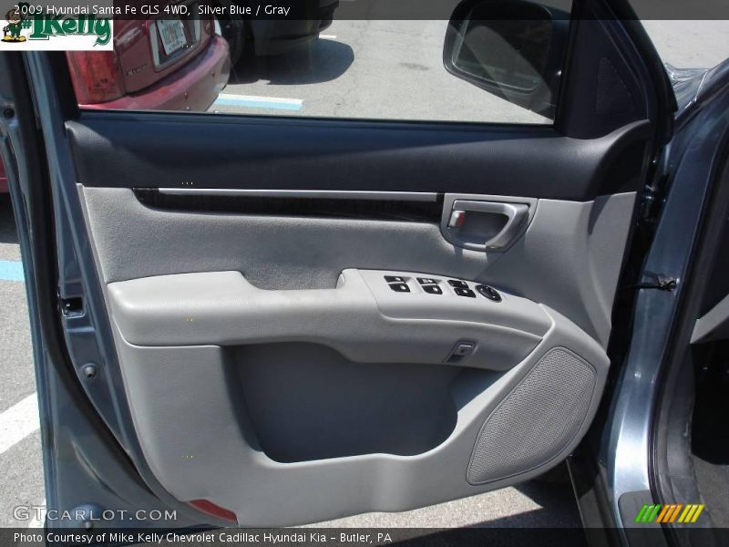 Silver Blue / Gray 2009 Hyundai Santa Fe GLS 4WD