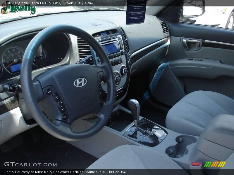 Silver Blue / Gray 2009 Hyundai Santa Fe GLS 4WD