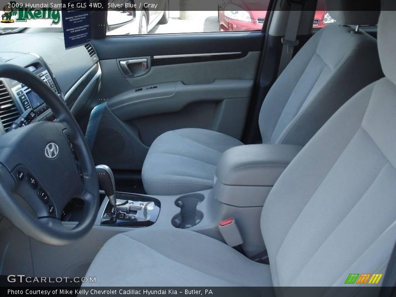 Silver Blue / Gray 2009 Hyundai Santa Fe GLS 4WD