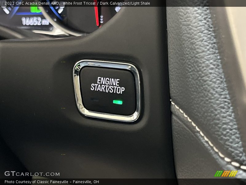 White Frost Tricoat / Dark Galvanized/Light Shale 2021 GMC Acadia Denali AWD