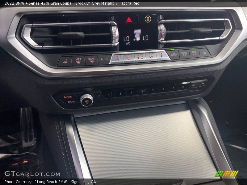 Brooklyn Grey Metallic / Tacora Red 2022 BMW 4 Series 430i Gran Coupe