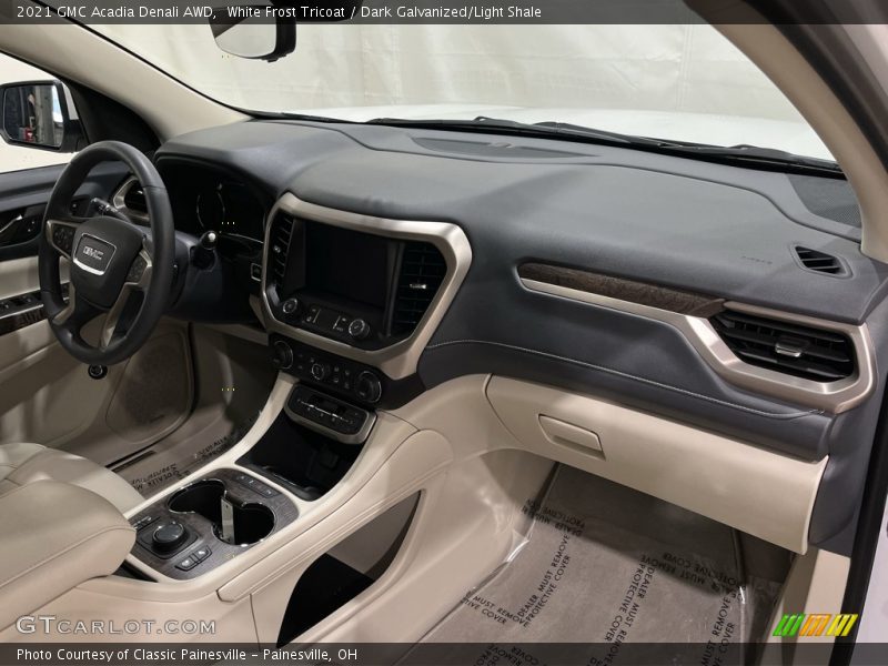 White Frost Tricoat / Dark Galvanized/Light Shale 2021 GMC Acadia Denali AWD