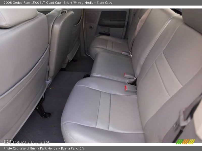 Bright White / Medium Slate Gray 2008 Dodge Ram 1500 SLT Quad Cab