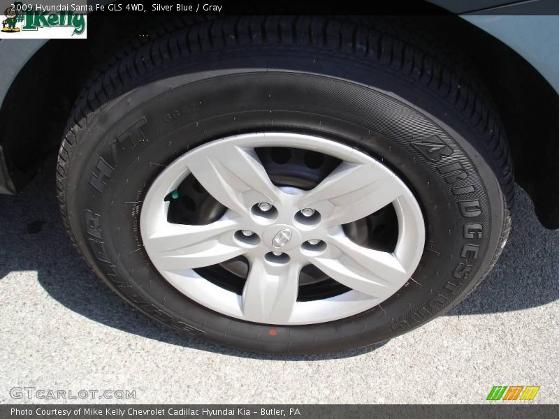 Silver Blue / Gray 2009 Hyundai Santa Fe GLS 4WD