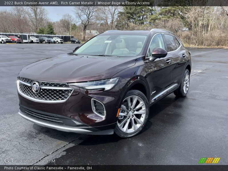Rich Garnet Metallic / Whisper Beige w/Ebony Accents 2022 Buick Envision Avenir AWD