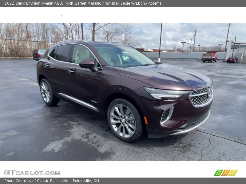 Rich Garnet Metallic / Whisper Beige w/Ebony Accents 2022 Buick Envision Avenir AWD