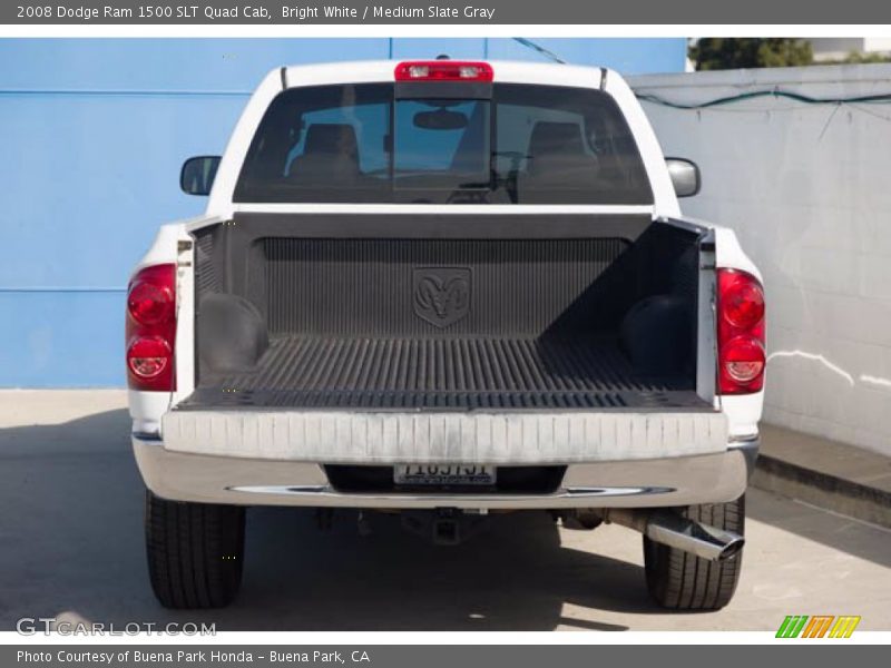 Bright White / Medium Slate Gray 2008 Dodge Ram 1500 SLT Quad Cab