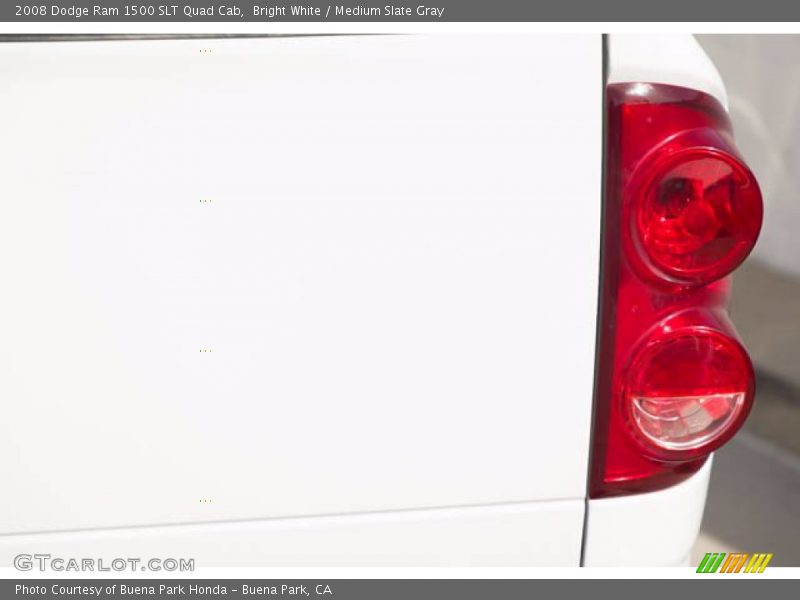 Bright White / Medium Slate Gray 2008 Dodge Ram 1500 SLT Quad Cab