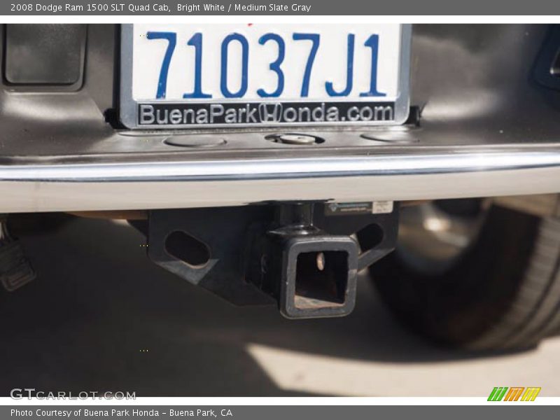 Bright White / Medium Slate Gray 2008 Dodge Ram 1500 SLT Quad Cab