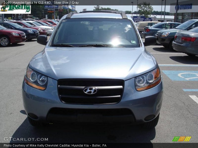 Silver Blue / Gray 2009 Hyundai Santa Fe GLS 4WD