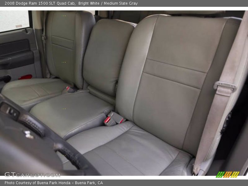 Bright White / Medium Slate Gray 2008 Dodge Ram 1500 SLT Quad Cab