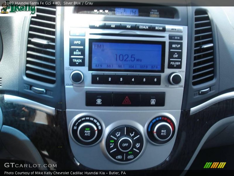 Silver Blue / Gray 2009 Hyundai Santa Fe GLS 4WD