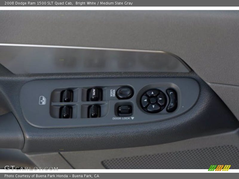 Bright White / Medium Slate Gray 2008 Dodge Ram 1500 SLT Quad Cab