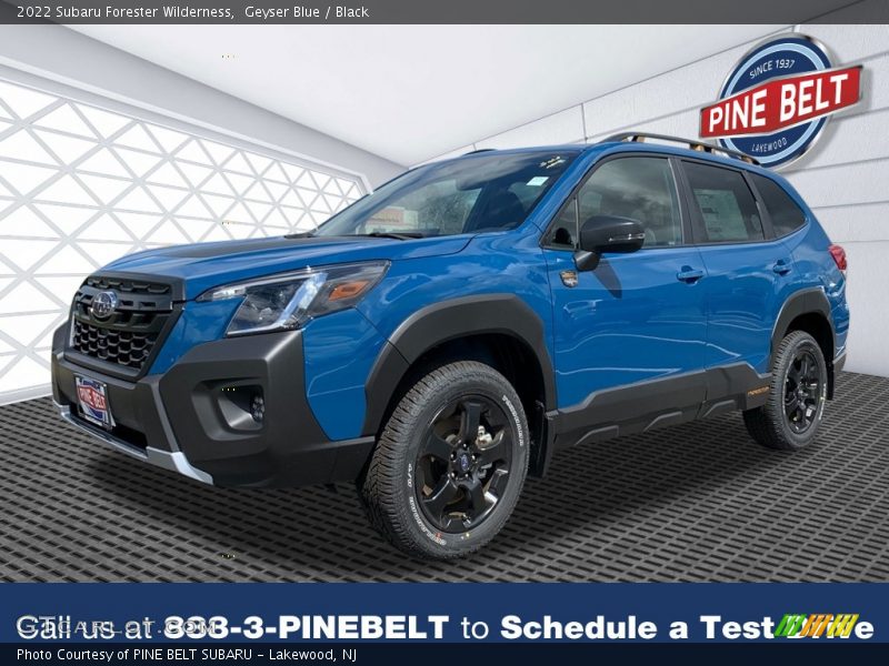 Geyser Blue / Black 2022 Subaru Forester Wilderness