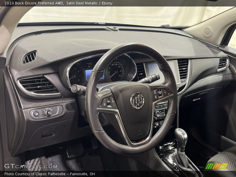 Satin Steel Metallic / Ebony 2019 Buick Encore Preferred AWD