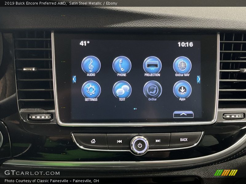 Satin Steel Metallic / Ebony 2019 Buick Encore Preferred AWD